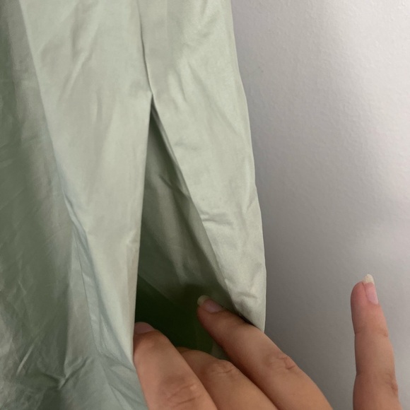 English factory LACE DETAIL MINI DRESS in sage green size small new with tags - Picture 6 of 8